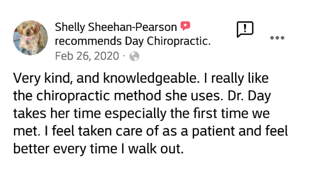 Chiropractic Ames IA Testimonials Shelly Sheehan-Pearson